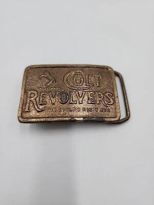 Colt Revolvers Belt Buckle The World's Right Arm Belt Buckle Rifle Gun Firearm - Image 1 of 4