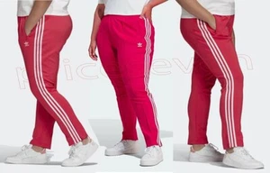 adidas Originals Ladies Adicolor SST Primeblue Pink (Plus Size) Trousers Pants - Picture 1 of 9