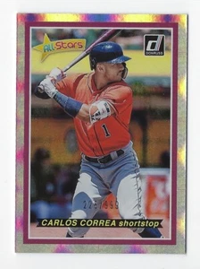 Donruss #AS2 2018 Carlos Correa All-Stars #'d 226/999 ~ Astros de Houston - Imagen 1 de 2
