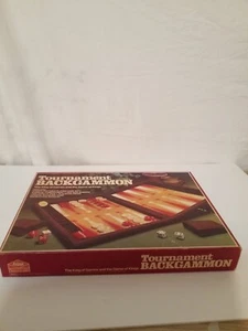 VINTAGE Tournament Backgammon Set E.S. Lowe Milton Bradley 1978 Complete - Picture 1 of 8