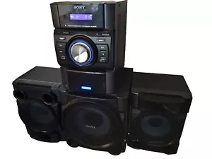 ⭐Sony CD Stereo Hi-Fi Music System Receiver iPodDock Subwoofer MHC-EC909iP⭐ - Picture 1 of 6