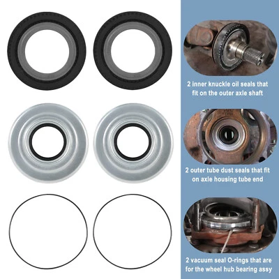 Kit de sello de nudillo de vacío de eje delantero para Ford Super Duty F250 F350 F450 F550 Foto 1 de 4