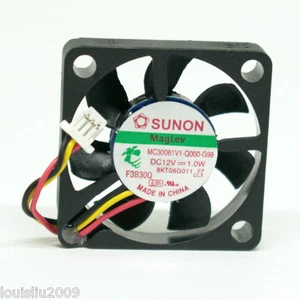 10pcs Sunon MC30061V1-Q000-G99 30x30x6mm 3006 12V 1.0W 3pin DC Brushless Fan - Picture 1 of 6