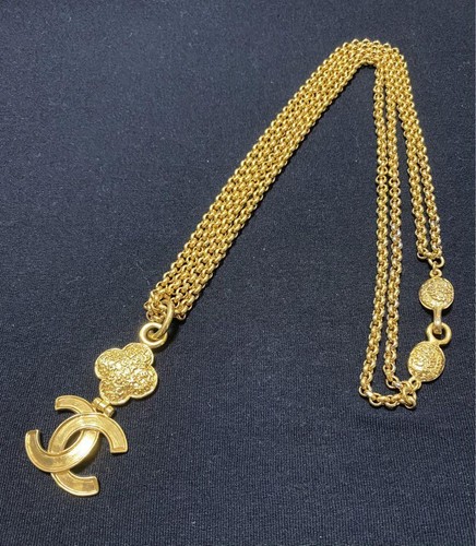 Collana Cintura Cintura Catena Logo CHANEL CC Oro Vintage Usata