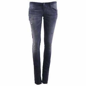 DIESEL GRUPEE NE 0856S Womens Denim Sweat Jogg Jeans Distressed Slim Fit Skinny