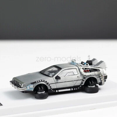 MJ 1/64 Scale For Back to the Future DeLorean Time Machine3 Diecast Collection - Image 1 of 4