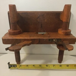 Vinatge Screw Wood Plow Plane Arm Nuts Multiform Carpenter Tool Condition Clean - Picture 1 of 22