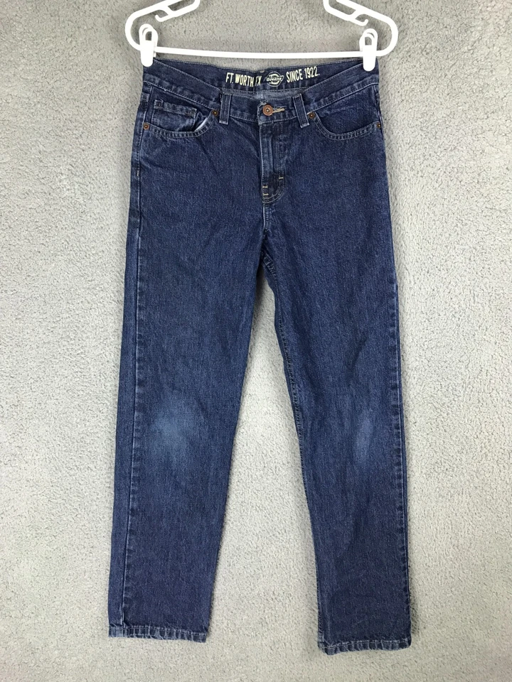 Dickies Boys Mid Rise Straight Blue Jeans Size 14R 29x29 - Изображение 1 из 4