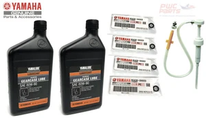 YAMAHA Yamalube OEM TWIN Outboard Gear Lube Kit w/ Pump, Lower Unit Oil Gaskets - Picture 1 of 1