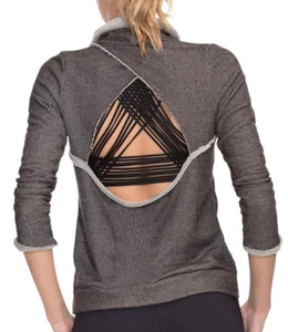 NEW - MAAJI "Cloudburst Sweatshirt", Open Back, Water Sports, Black, Med - $82 - Picture 1 of 9