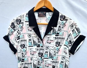 Original AMY WINEHOUSE -FRED PERRY- Jukebox , Rock n Roll Dress - 10-12 - Picture 1 of 12
