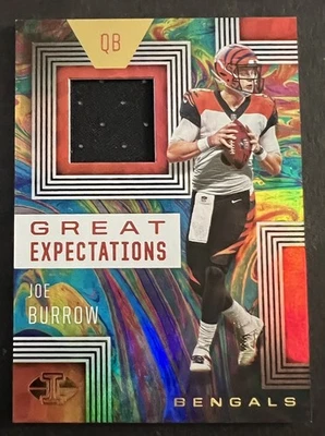 2020 Panini Illusions Great Expectations Relics Joe Burrow #GE1 RC - Image 1 of 2