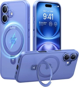 TORRAS Coque Magnétique pour iPhone 16 avec Support, Support Intégré Compatible - Photo 1 sur 9