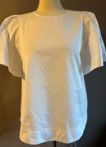 Broome Street White Cotton Top - Size M - Picture 1 of 4
