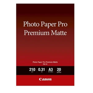 Canon Fotopapier PM-101 Premium matt - DIN A3, 20 Blatt (210 g/qm) für Tintenstr - Afbeelding 1 van 1