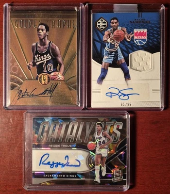 Kings Legend Auto's Nate Archibald /49 Ralph Sampson /99 Reggie Theus/49 - Image 1 of 4
