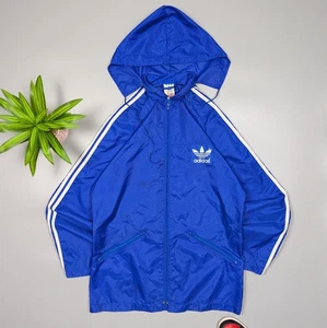Adidas Vintage Herren Windbreaker Jacke US34 (L/XL) leichter Regenmantel Retro 90er - Bild 1 von 11
