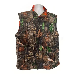 Gilet reversibile da caccia mimetico e arancione uomo L - Foto 1 di 19