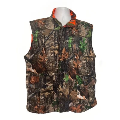 Camo and Orange Hunting Reversible Vest Men’s L - Image 1 of 4