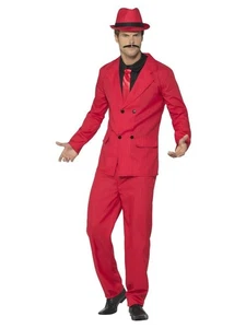 Smiffys Zoot Suit, Red (Size L) - Picture 1 of 1