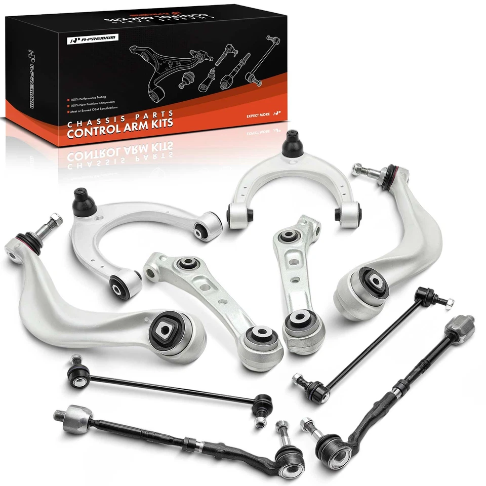 A-Premium 10pcs Control Arm Tie Rod End Sway Bar Link Front for BMW 528i xDrive - Image 1 of 4