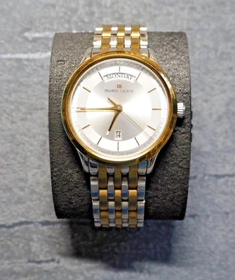 Maurice Lacroix Les Classiques Day/Date Stahl-Gold Herrenuhr mit Wochentag Datum - Bild 1 von 4