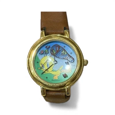Reloj Pulsera Tweey Bird Armitron Vintage Atrapa Mariposas - ¡Batería Nueva! Foto 1 de 4