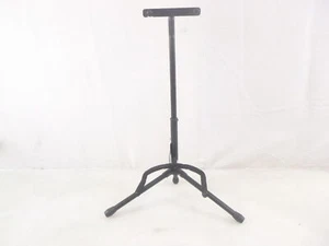 Stagg Tripod Style Tubular Guitar Stand w/Security Strap Adjustable 25"-30" - Picture 1 of 6