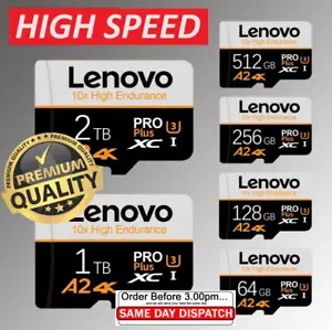Micro SD Memory Card High Speed Class 10 A2 U3 - 64GB 128GB 256GB 512gb 1TB 2TB - Picture 1 of 17