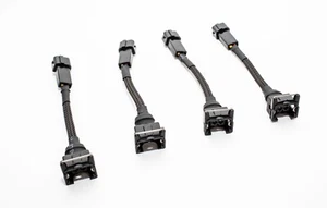 Honda OBD2 to EV1 Fuel Injector Harness Adapters 4pcs B D K H - Picture 1 of 3