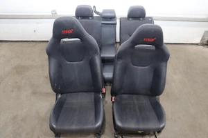 JDM 2008-2014 Subaru WRX STi Hatchback Front & Rear Leather Seats 08-14 GRB HB - Picture 1 of 24