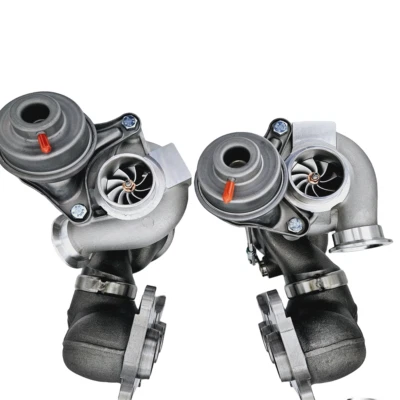 Upgrade 750HP Twin Turbos TD04 17T For BMW N54 535i 135i Z4 X6 740 E60 E89 F71 - Image 1 of 4
