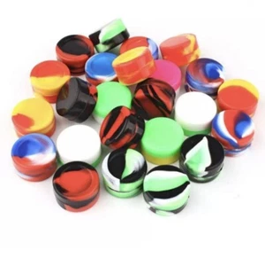 1 pcs 3ml Silicone Container Jar Non-Stick Mixed colors Round - Picture 1 of 2