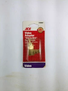 ACE 3185667 Video Adapter (F-type coaxial to right angle RCA) FREE SHIPPING - Picture 1 of 2