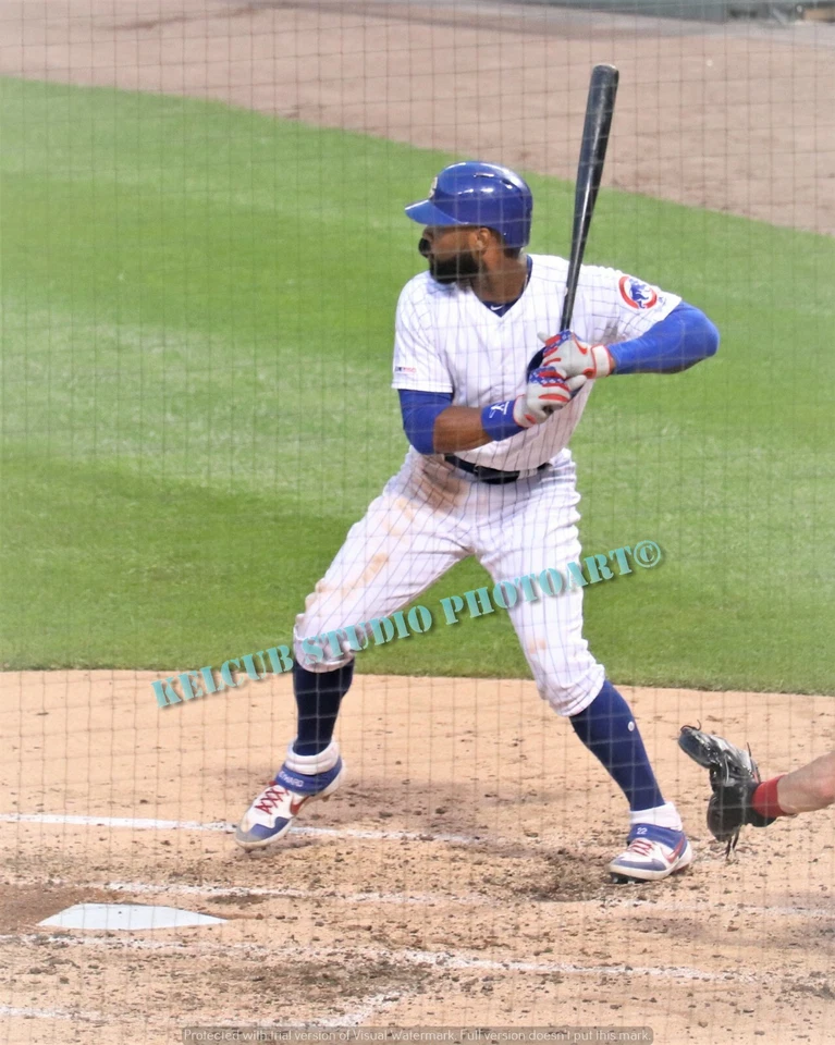 Jason Heyward Chicago Cubs Original PhotoArt Pic 2019 Size / Mat / Frame Options - Image 1 of 4