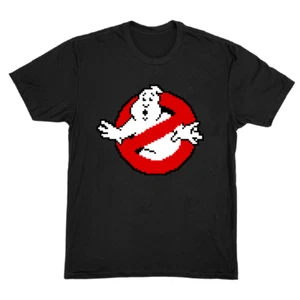 NEW 8-bit Ghostbusters Movie Funny Logo Nintendo 90s TV Bill Murray Shirt S-3XL - Picture 1 of 2
