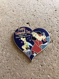 Disney Pin - WDW - Happy Villaintine's Day 2004 - Tinker Bell and Hook Valentine