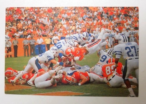 Clemson Tigers vs. Duke Blue Devils Action Football Postcard Cover