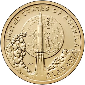 2024 P&D Alabama - American Innovation $1 - Juego de 2 monedas con envío gratuito - Imagen 1 de 6