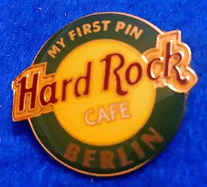 BERLÍN ALEMANIA ORIGINAL *MI PRIMER PIN SERIE VERDE REDONDO LOGO Hard Rock Café PIN - Imagen 1 de 1