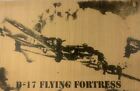 B-17 Flying Fortress Rustic Wood Sign