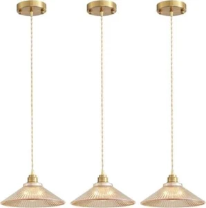Ejhgdwx Gold Adjustable Hanging Lamp Pendant Light Fixture For Kitchen - Picture 1 of 7