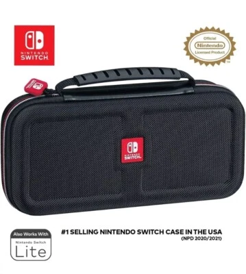🔥Nintendo Switch Game Traveler Travel Stand Carrying Case Black +Fits OLED Lite - Image 1 of 4