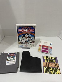 Monopoly Nintendo NES - No Manual - W/ Poster Inserts Parker Brothers Authentic