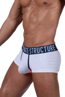 PRIVATE STRUCTURE Long Boxer Trunk Athlete in White League 4389 103 - Image 1 of 4