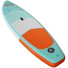 Inflatable Surf Boards Outdoor Fun w/ Paddle Fix Bag Air Pump Fin Backpack Green
