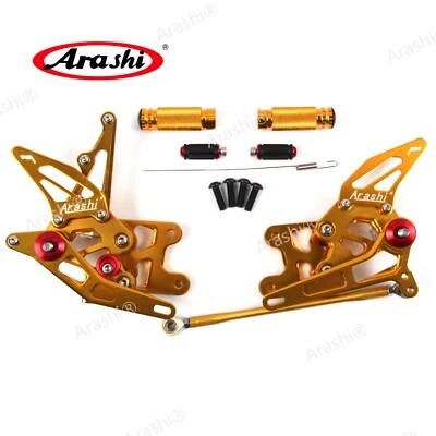 2007 2008 GSXR 1000 Rearsets Foot Pegs Footrest Pedals For Suzuki GSXR1000 K7 K8 - Image 1 of 4