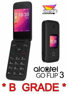 Teléfono inteligente DESBLOQUEADO / T-Mobile / Tello Alcatel GO FLIP 3 4052W 4G LTE *GRADO B Foto 1 de 2