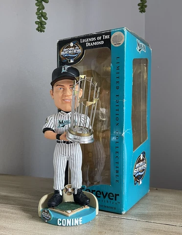 JEFF CONINE Florida Marlins 2003 World Series Champions Trophy Bobblehead NIB! Cover