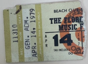 FLORRIDA 1979 MUSIC FESTIVAL Concert Ticket Stub AEROSMITH Cheap Trick Nugent - Picture 1 of 1